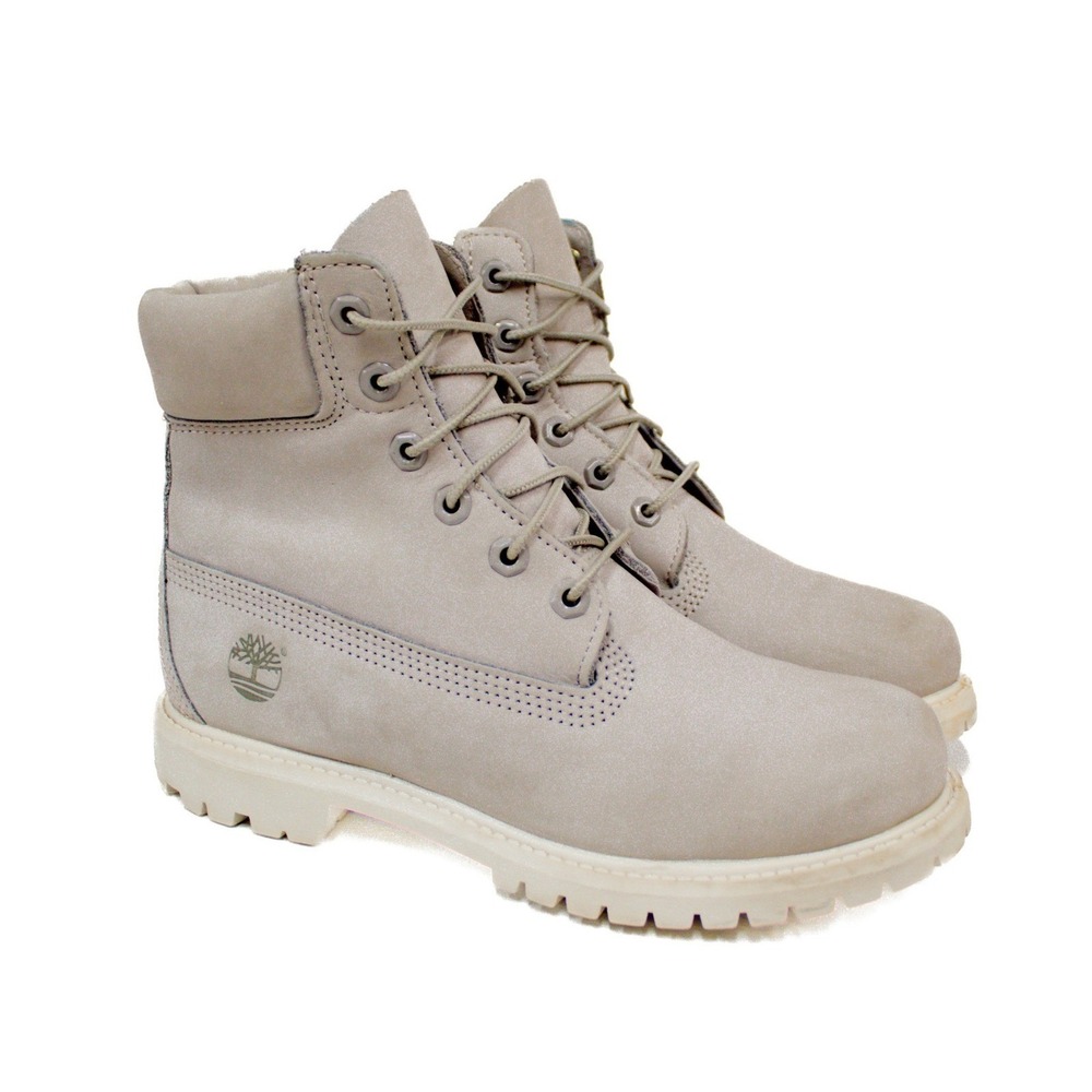 Timberland Waterville Boots Soft Grey Nubuck/ Leather, Lace Up, Lug Sole - Picture 3 of 16